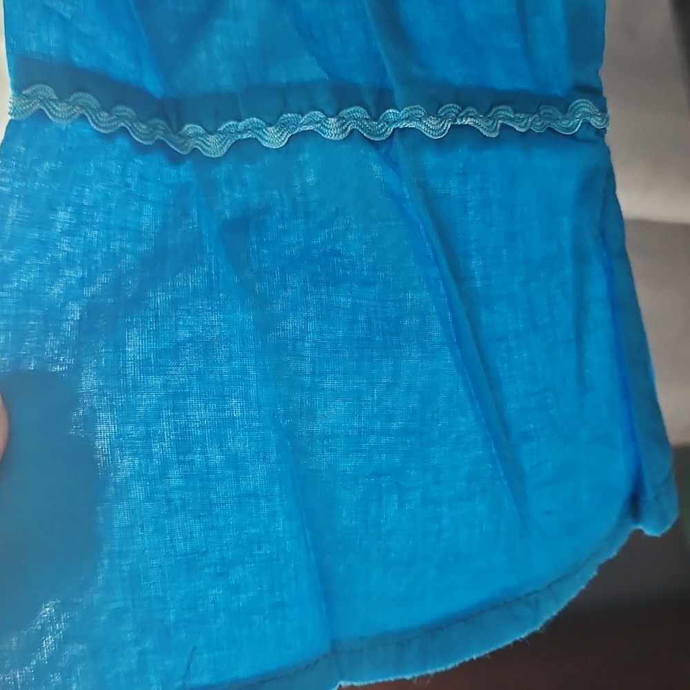 Max Mehra Blue Embroideref Tunic M - Picture 5 of 6